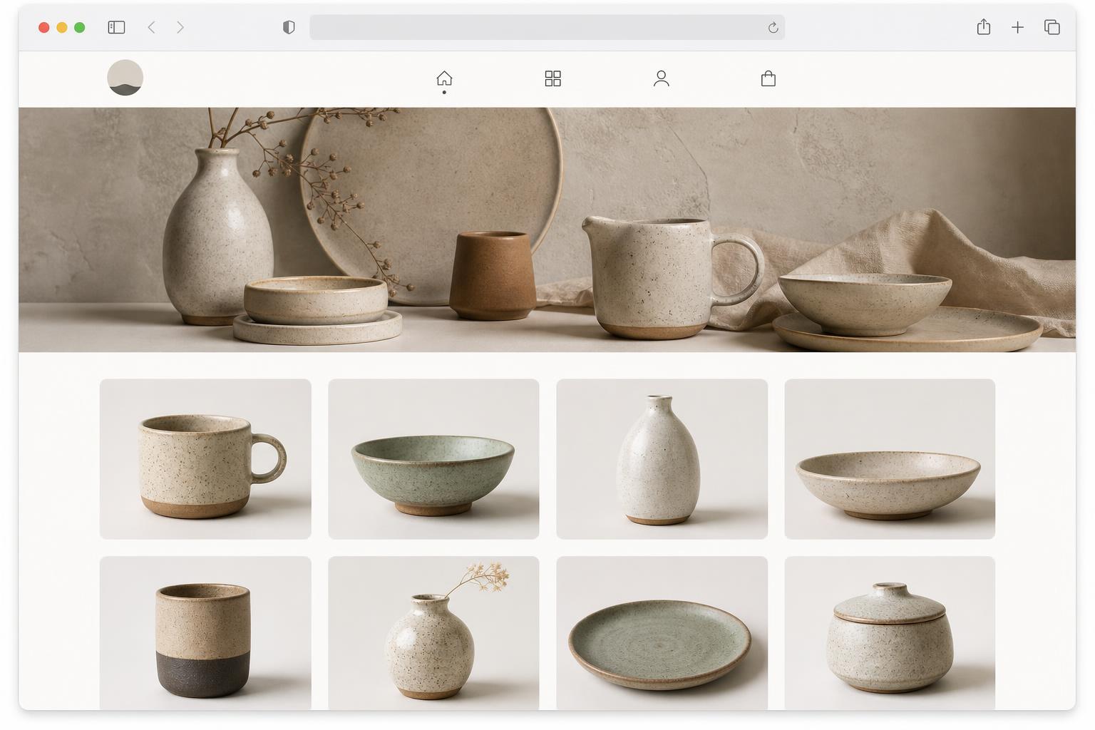 Webshop – Termékértékesítés bemutató kép